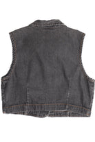 Vintage All That Jazz Cropped Denim Vest (1990s)