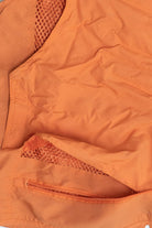 Vintage Orange Lightweight Netted Mesh Back Fishing Multi Pocket Vest (2000s)