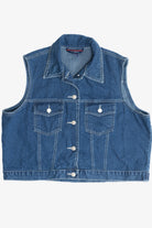 Vintage Mountain Lake Lightweight Denim Vest (1990s)