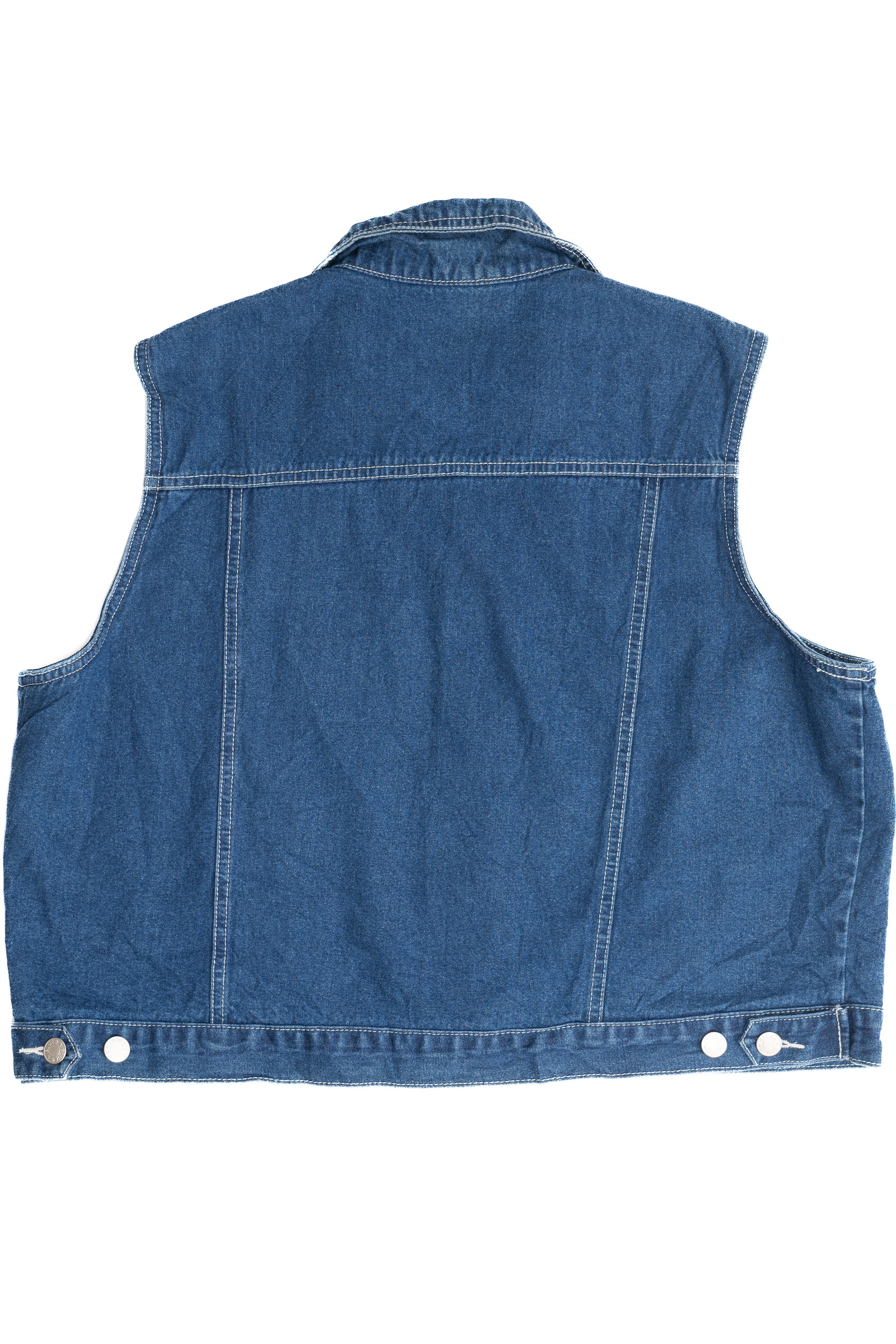 Vintage Mountain Lake Lightweight Denim Vest (1990s)