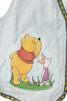 Vintage Winnie The Pooh And Tigger Ribbon Trim Open Denim Vest (1990s)