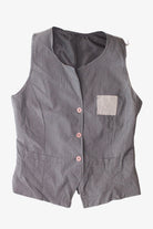 Vintage Stripe Patch Vest (1990s)