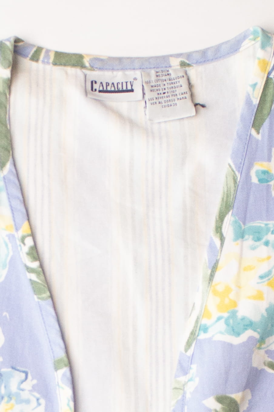 Vintage Capacity Open Floral Vest (1990s)