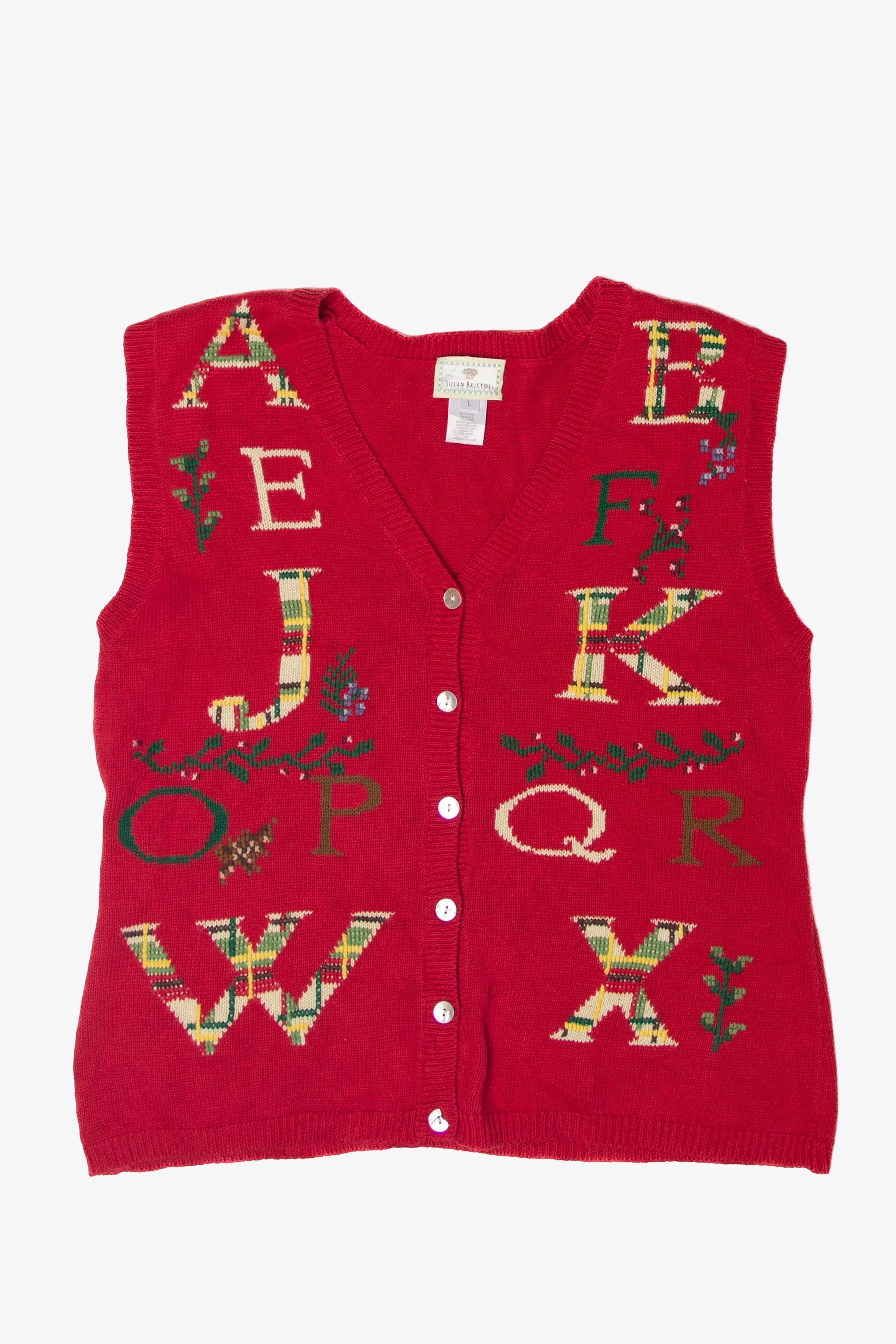 Vintage Alphabet Teacher's Vest (1990s)