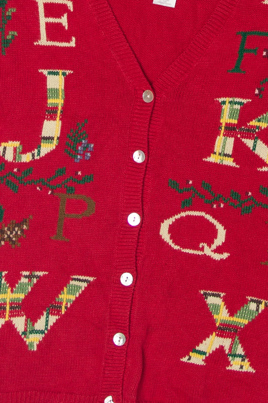 Vintage Alphabet Teacher's Vest (1990s)