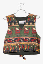 Vintage Visions of Christmas Vest (1990s)