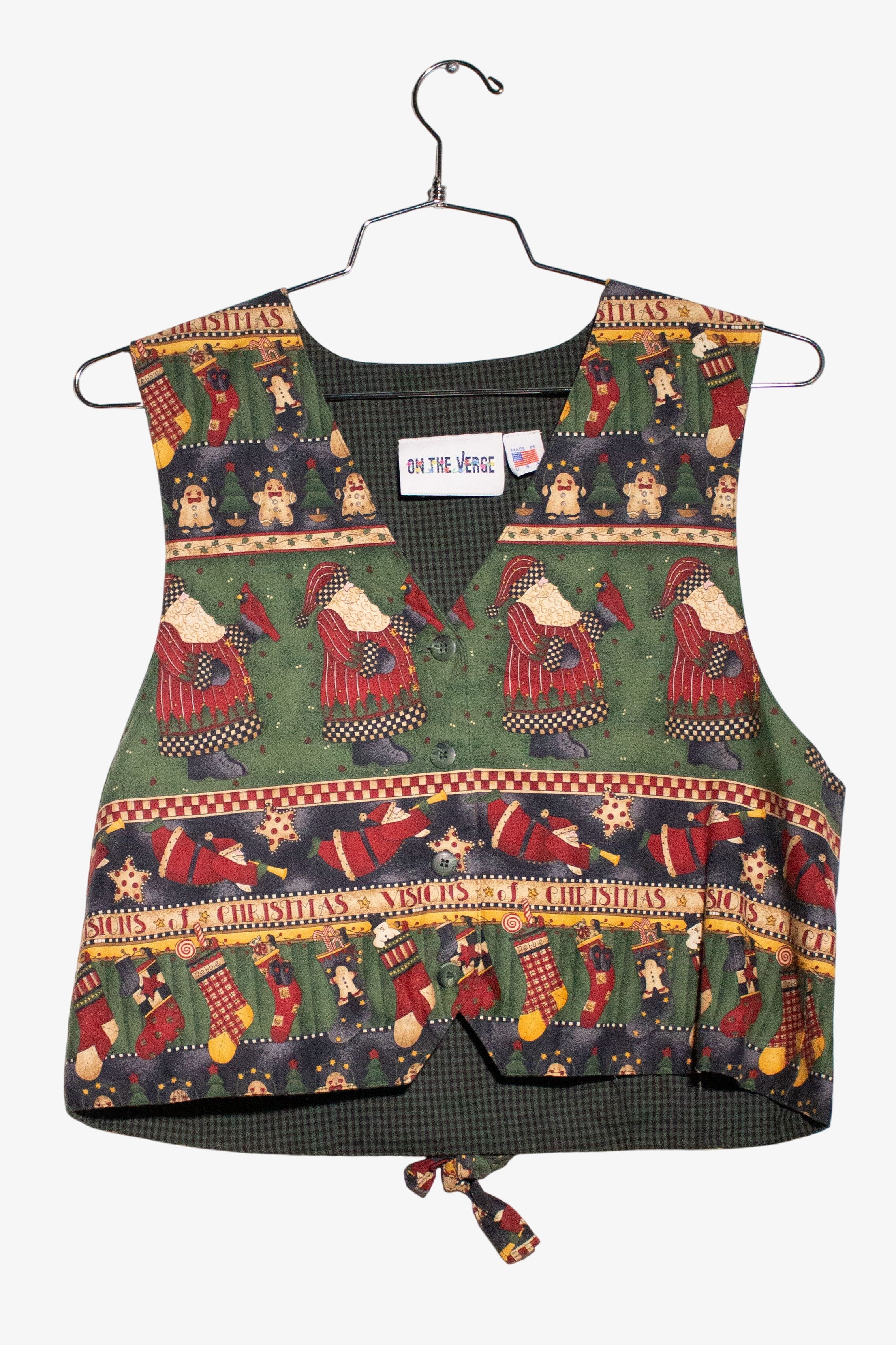 Vintage Visions of Christmas Vest (1990s)