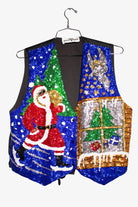Vintage Santa Sequins Christmas Vest (1990s)
