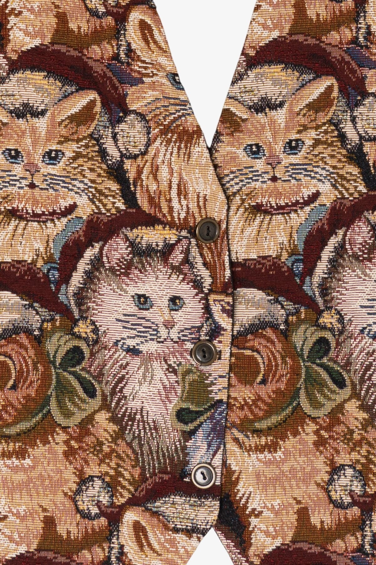 Vintage Cats Idea Nuova Vest (1990s)