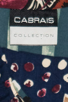 Vintage Cabrais Collection Nature Collage Lightweight Button Up Vest (1980s)
