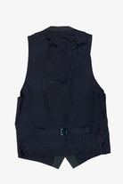 Vintage Dark Gray Striped Vest (2000s)