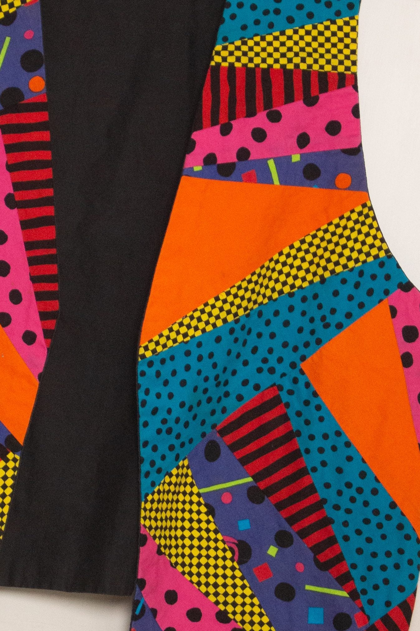 Vintage Vibrant Patchwork Vest (1990s)