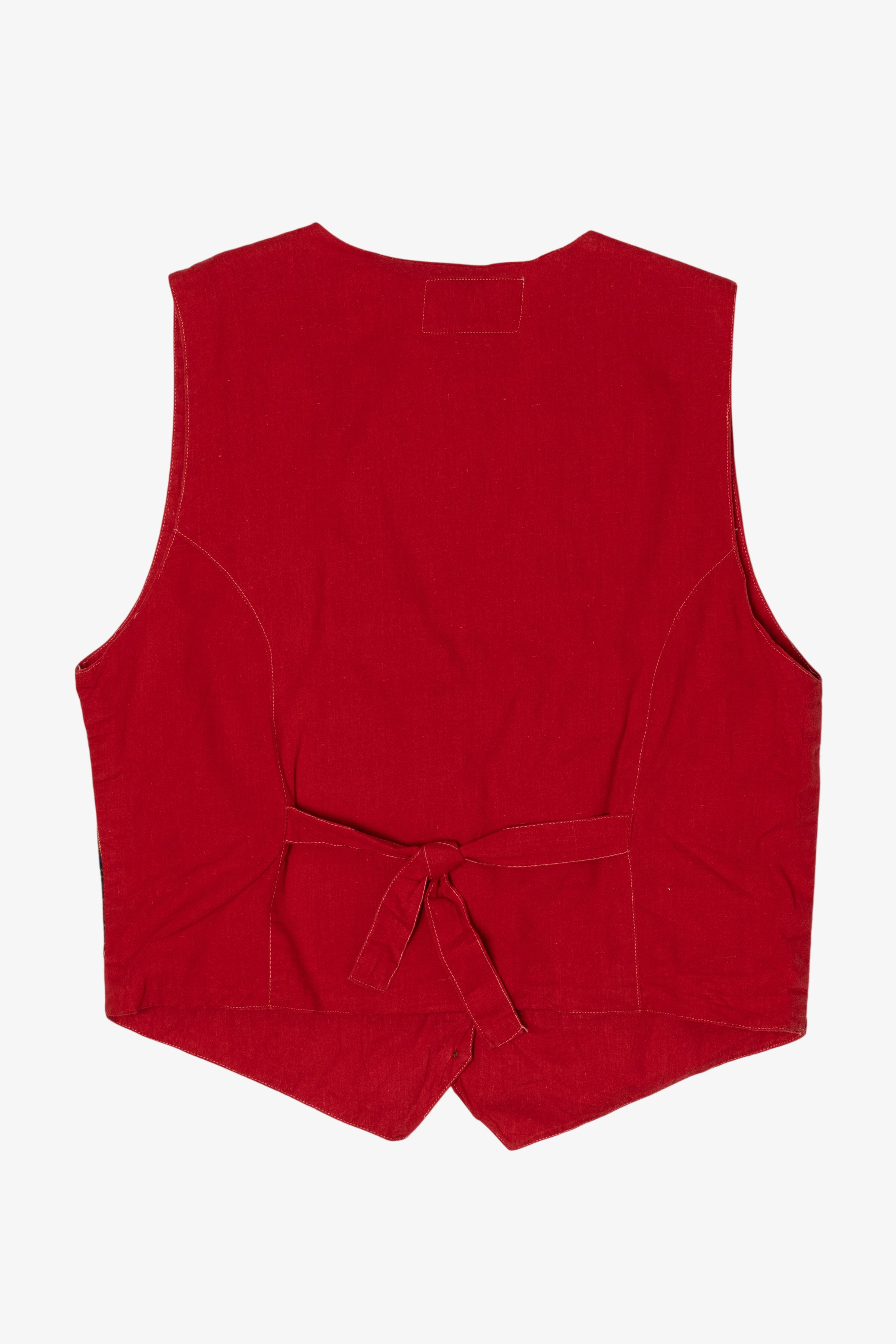 Vintage Plaid Hearts Carolina Colours Vest (1990s)