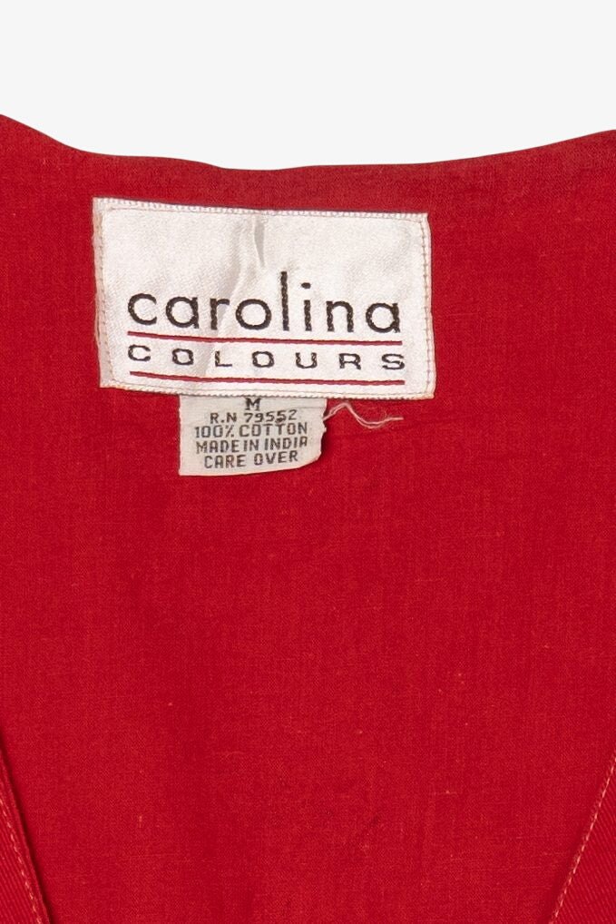 Vintage Plaid Hearts Carolina Colours Vest (1990s)