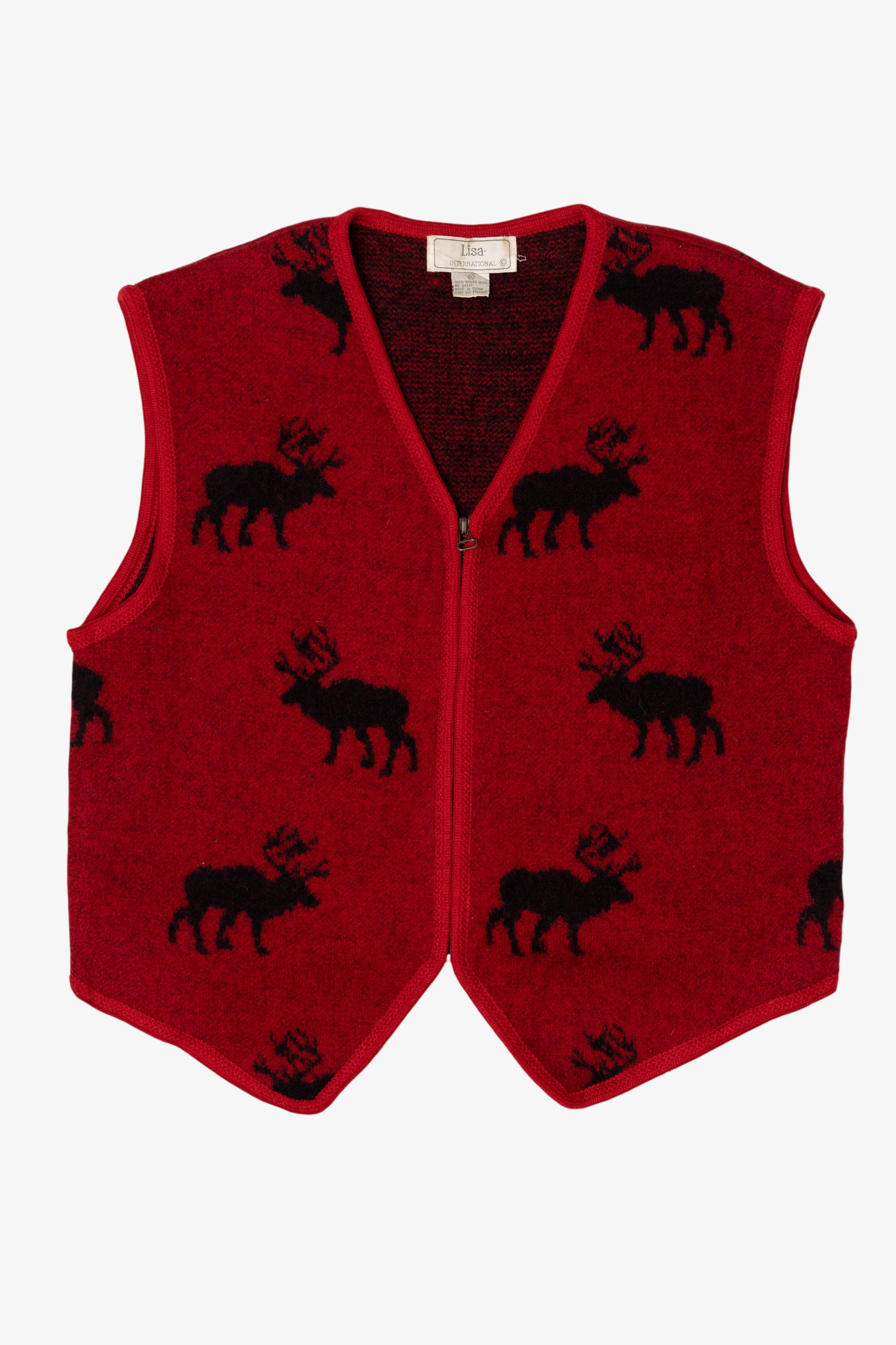 Vintage Reindeer Lisa International Vest (1990s)