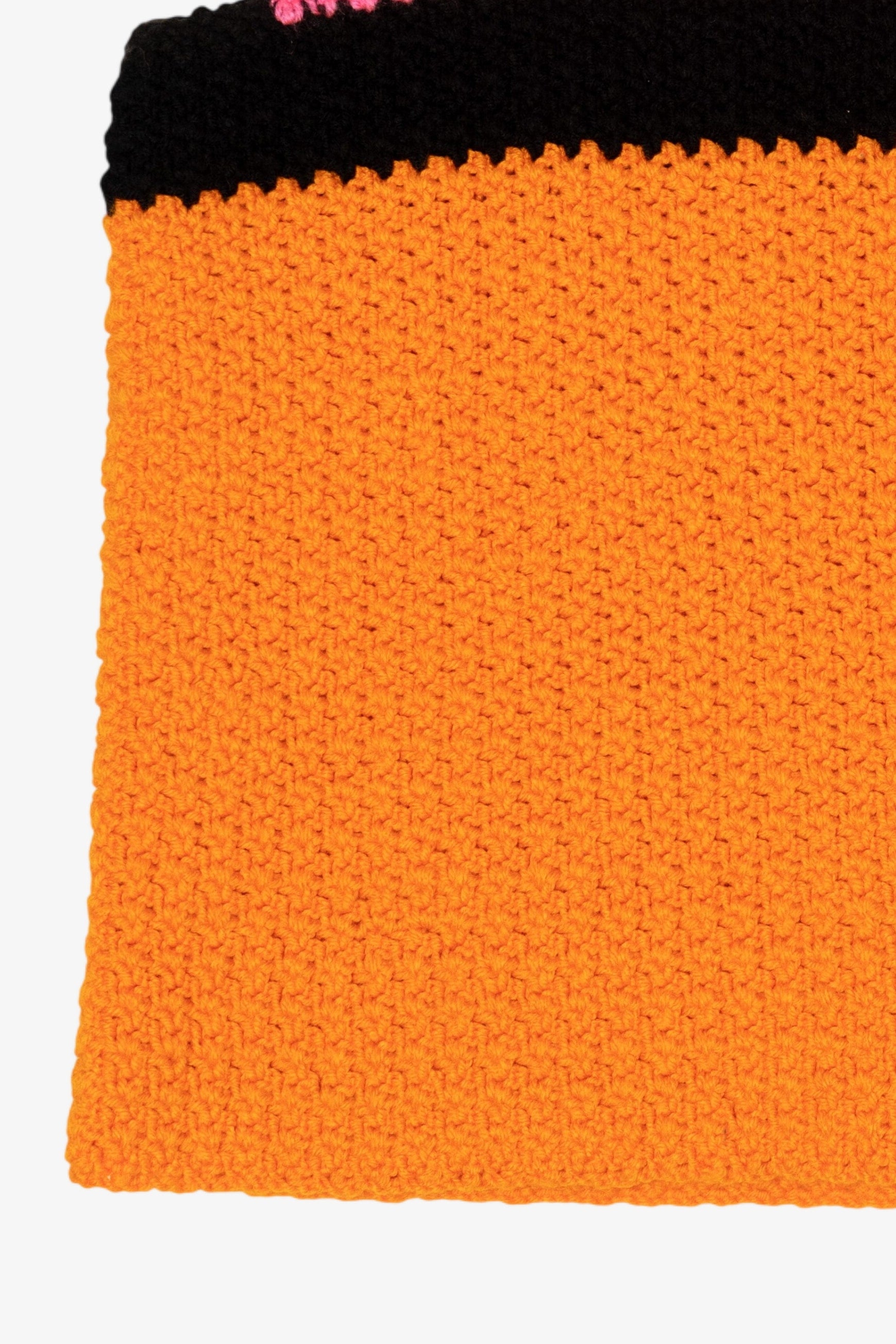 Vintage Handmade Crochet Vest (1990s)