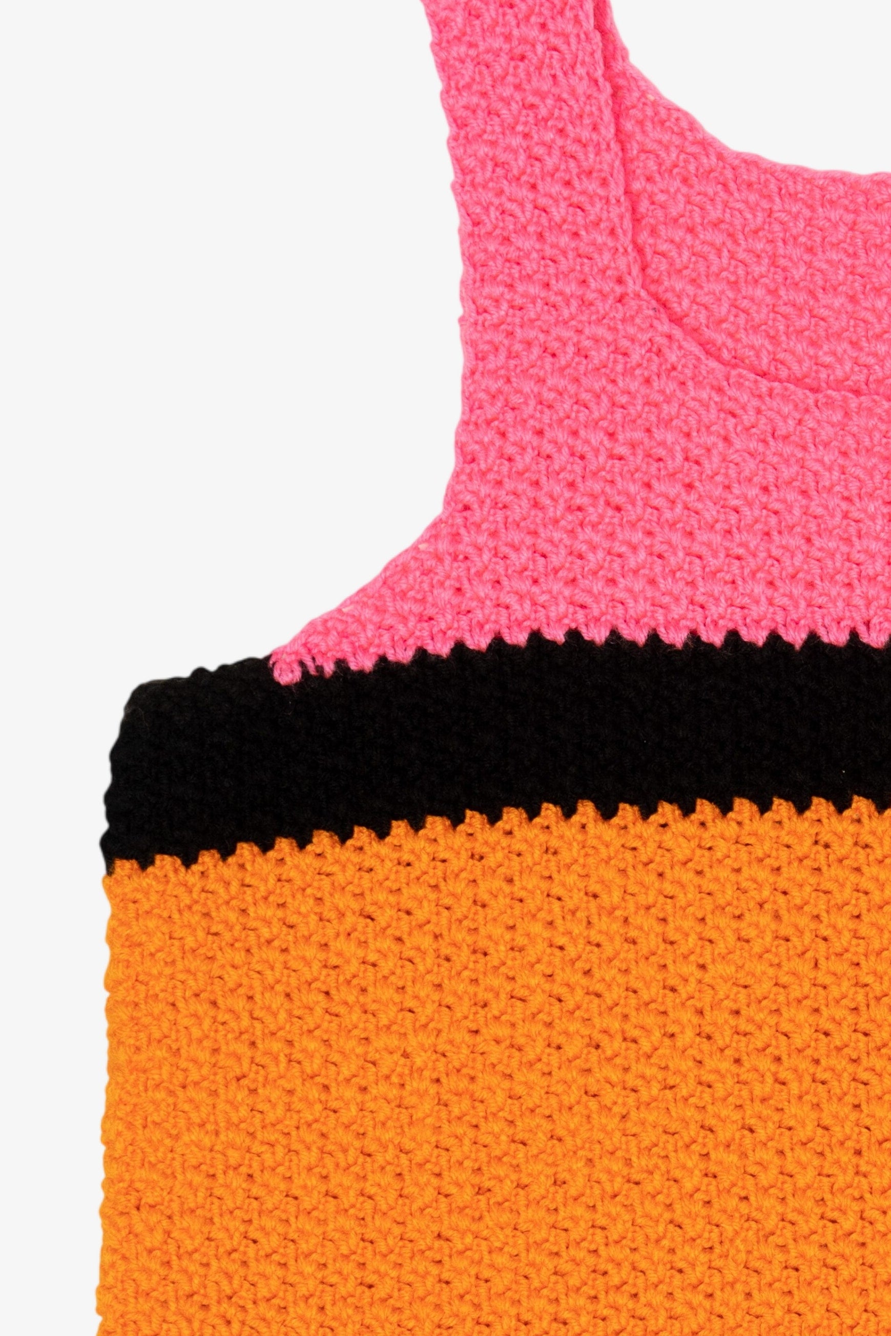 Vintage Handmade Crochet Vest (1990s)