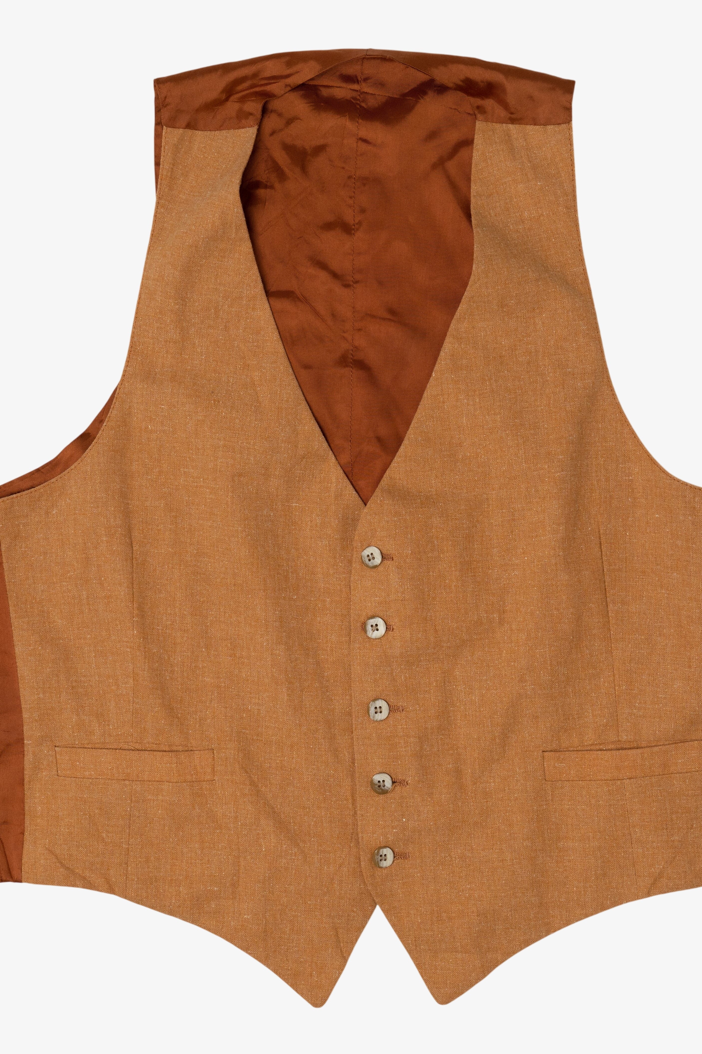 Vintage Brown Vest (1990s)