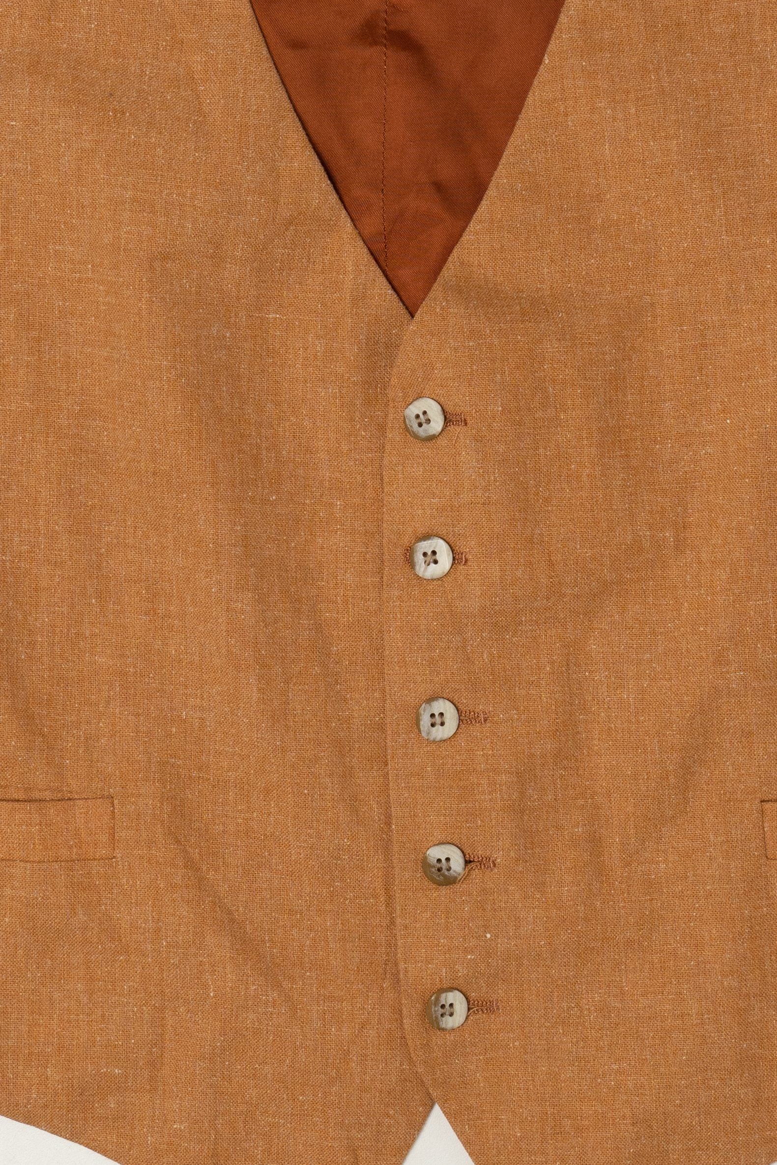 Vintage Brown Vest (1990s)