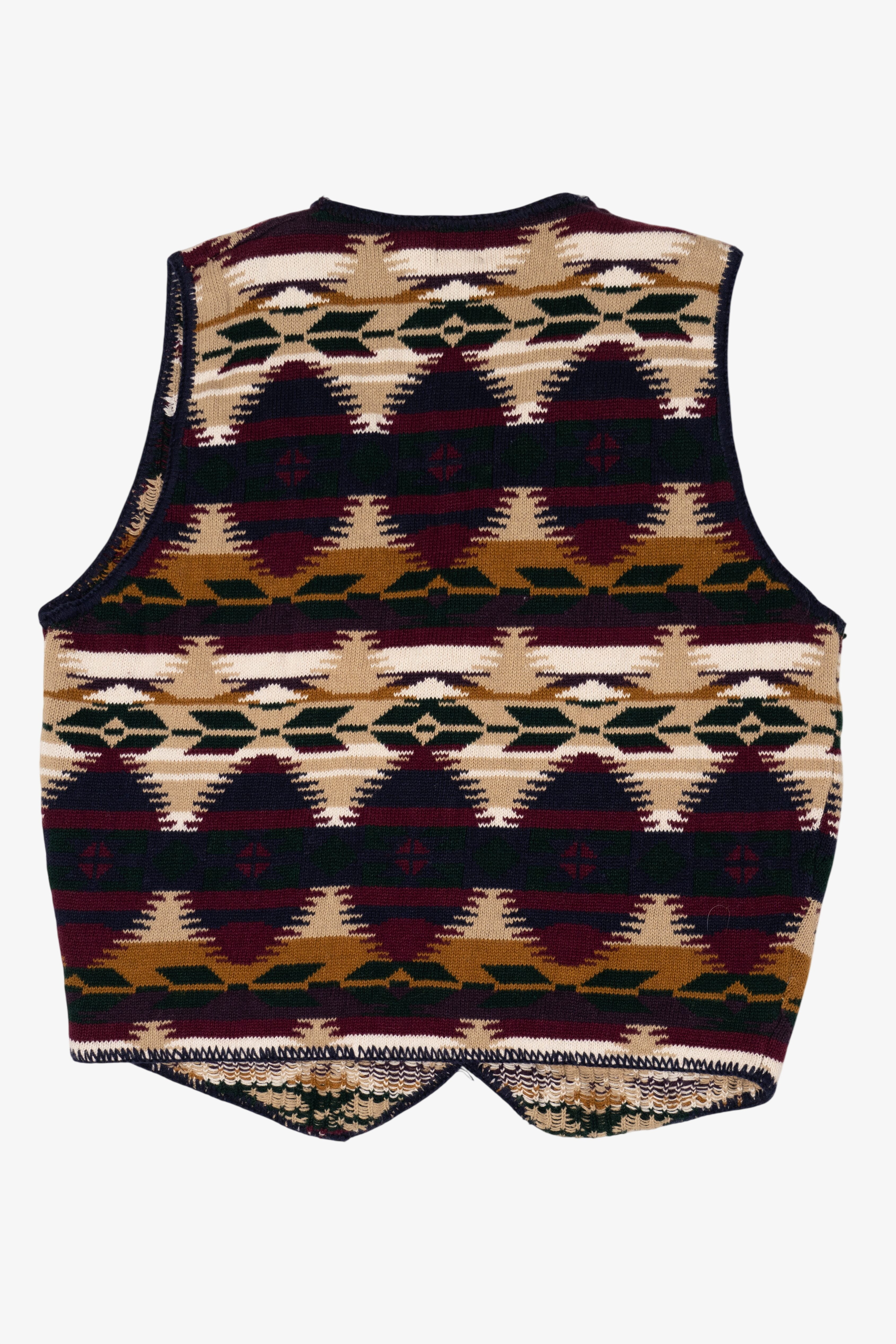 Vintage Structure Southwestern Pattern Vest (1990s)