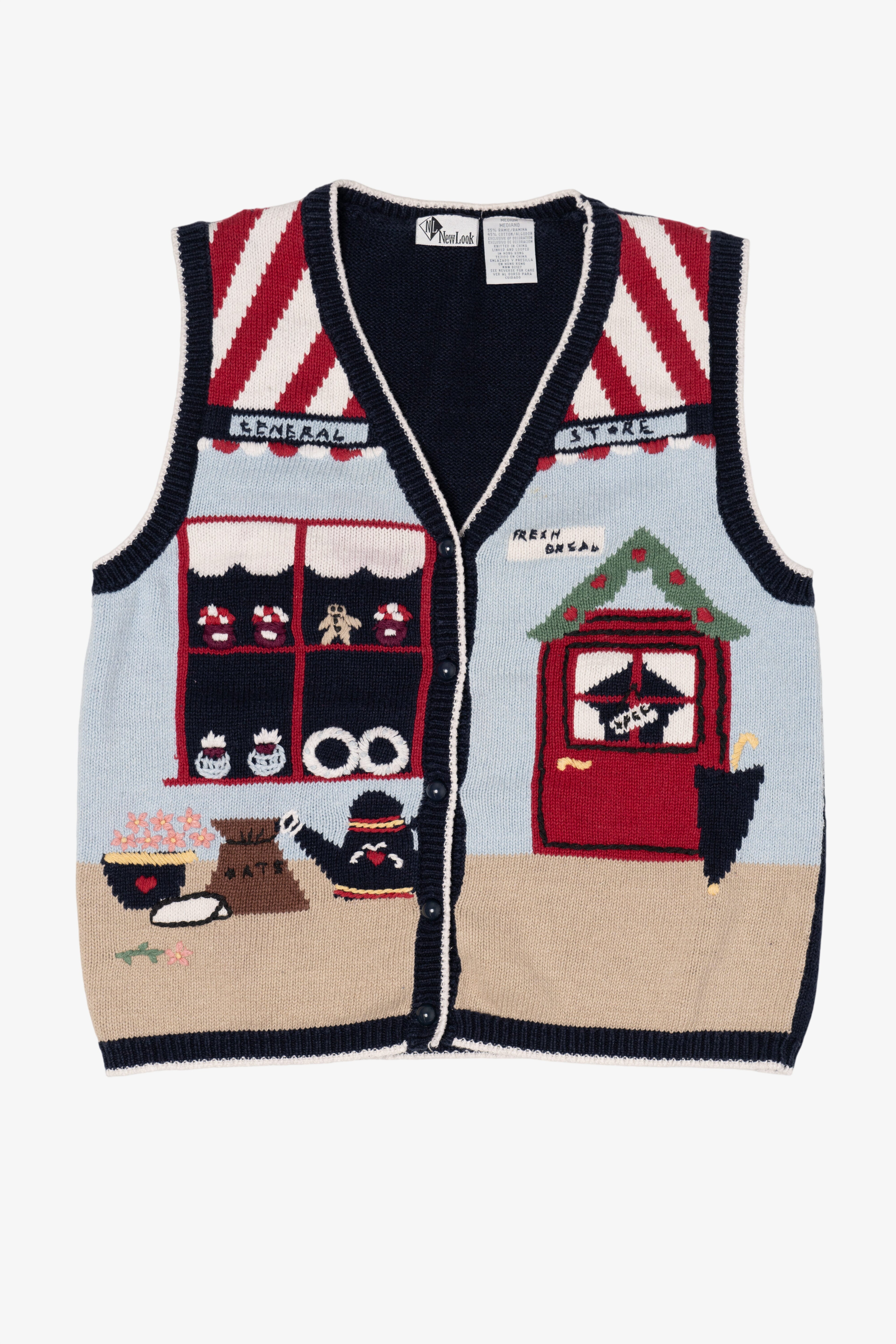 Vintage New Look General Store Bakery Vest (1990s)