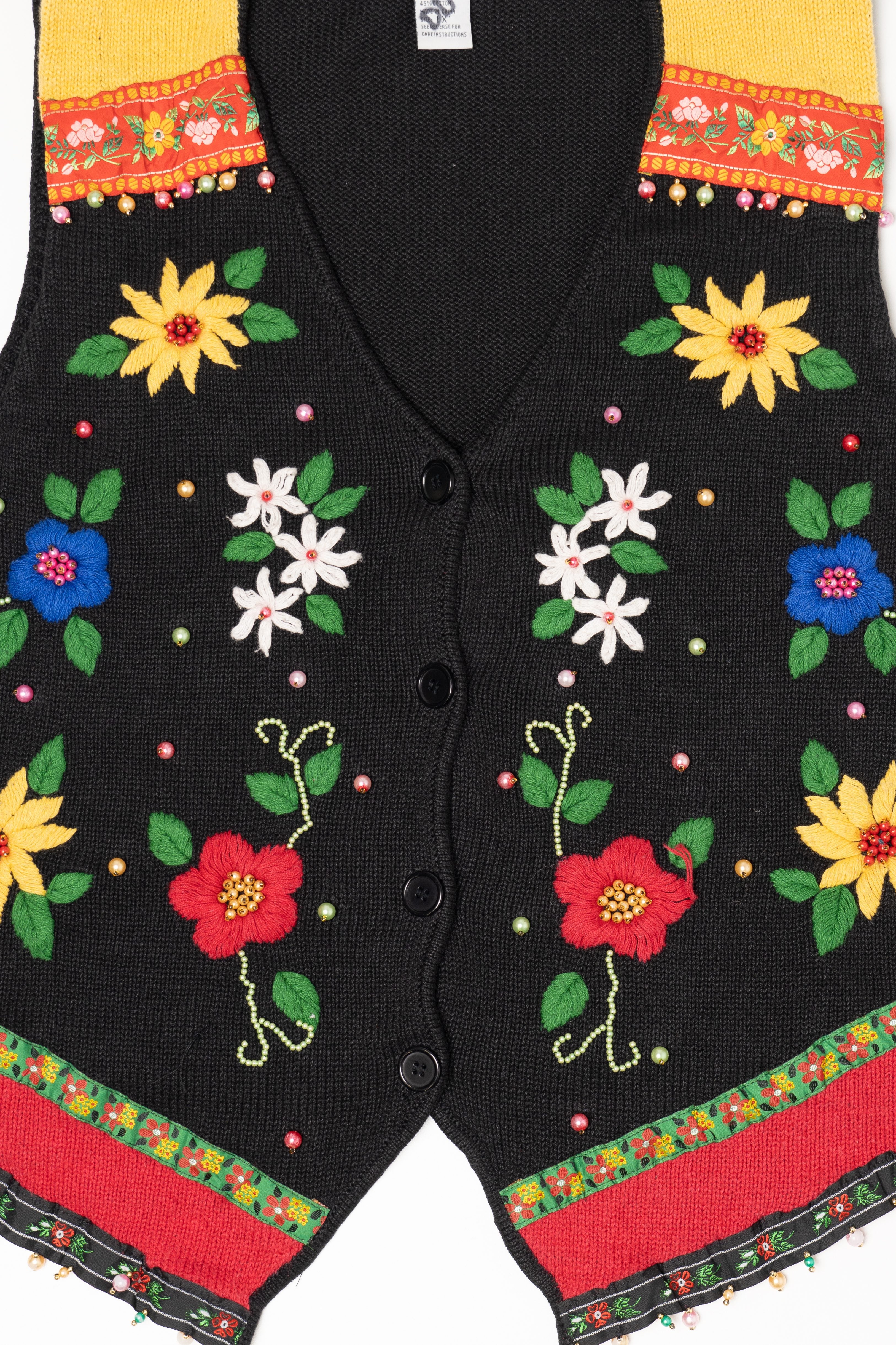 Vintage Victoria Jones Floral Vest (1990s)