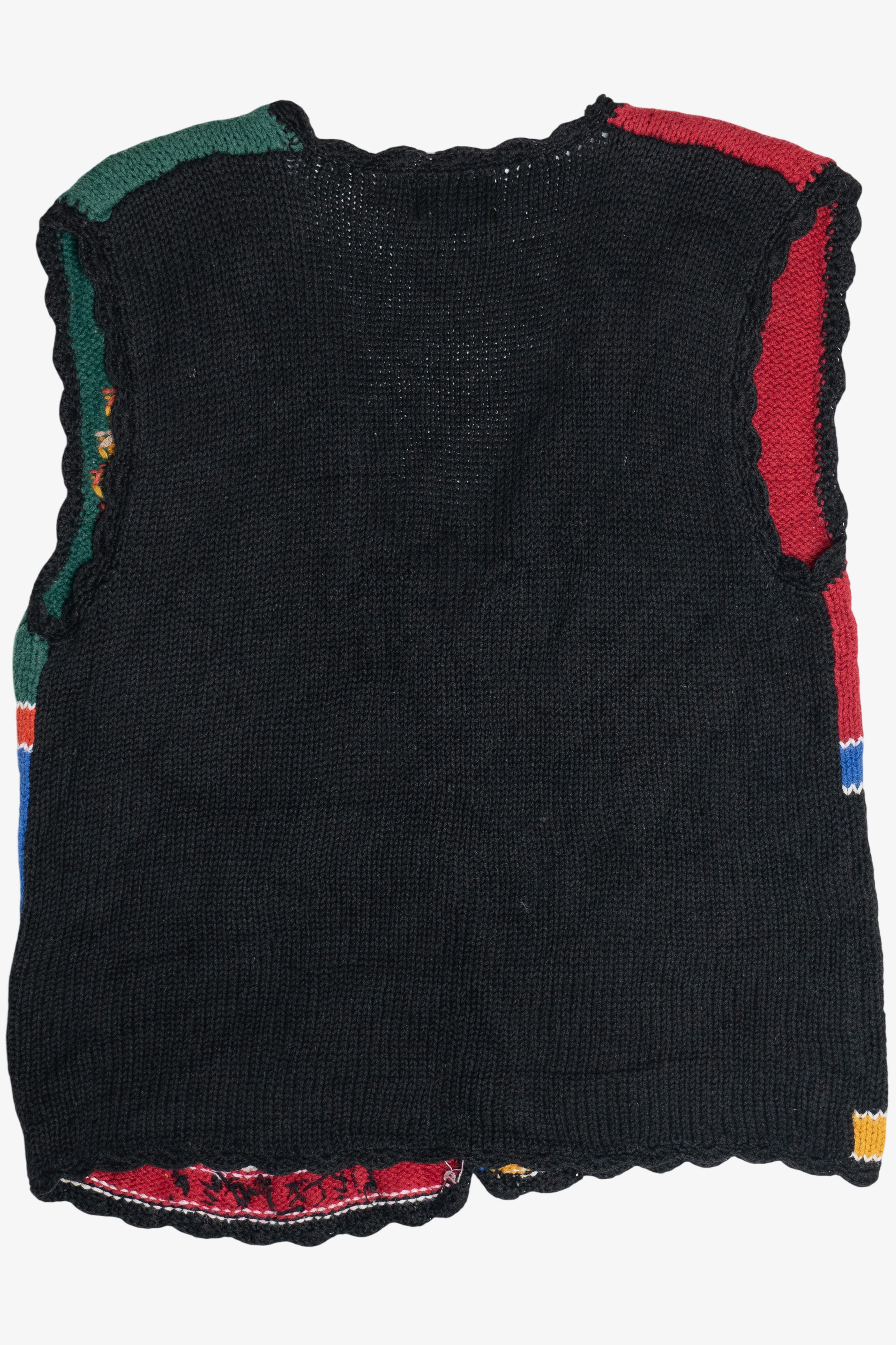 Vintage Hand Knit Seasonal Fall Holidays Erika Sweater Vest (1990s)
