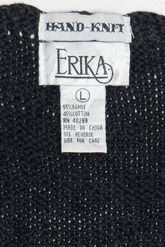Vintage Hand Knit Seasonal Fall Holidays Erika Sweater Vest (1990s)