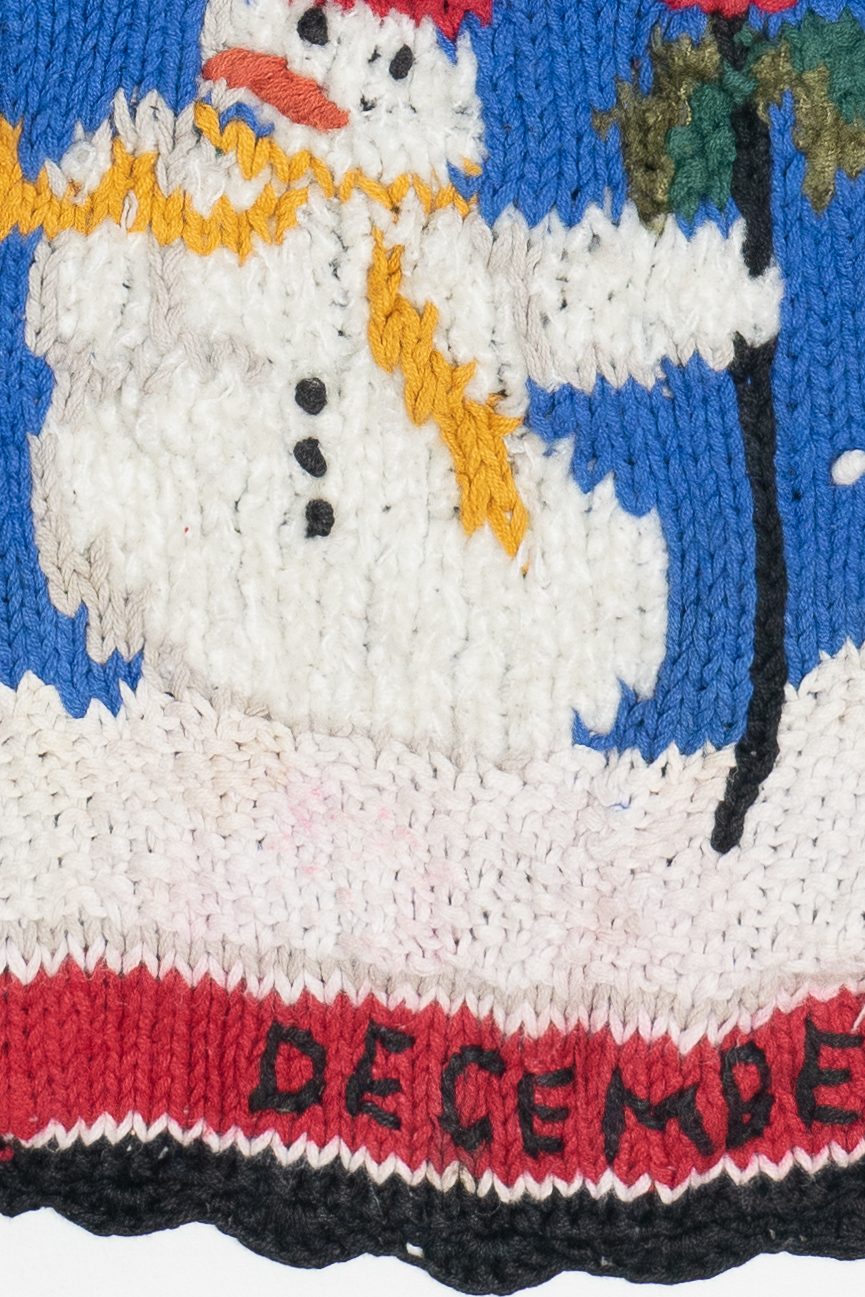 Vintage Hand Knit Seasonal Fall Holidays Erika Sweater Vest (1990s)