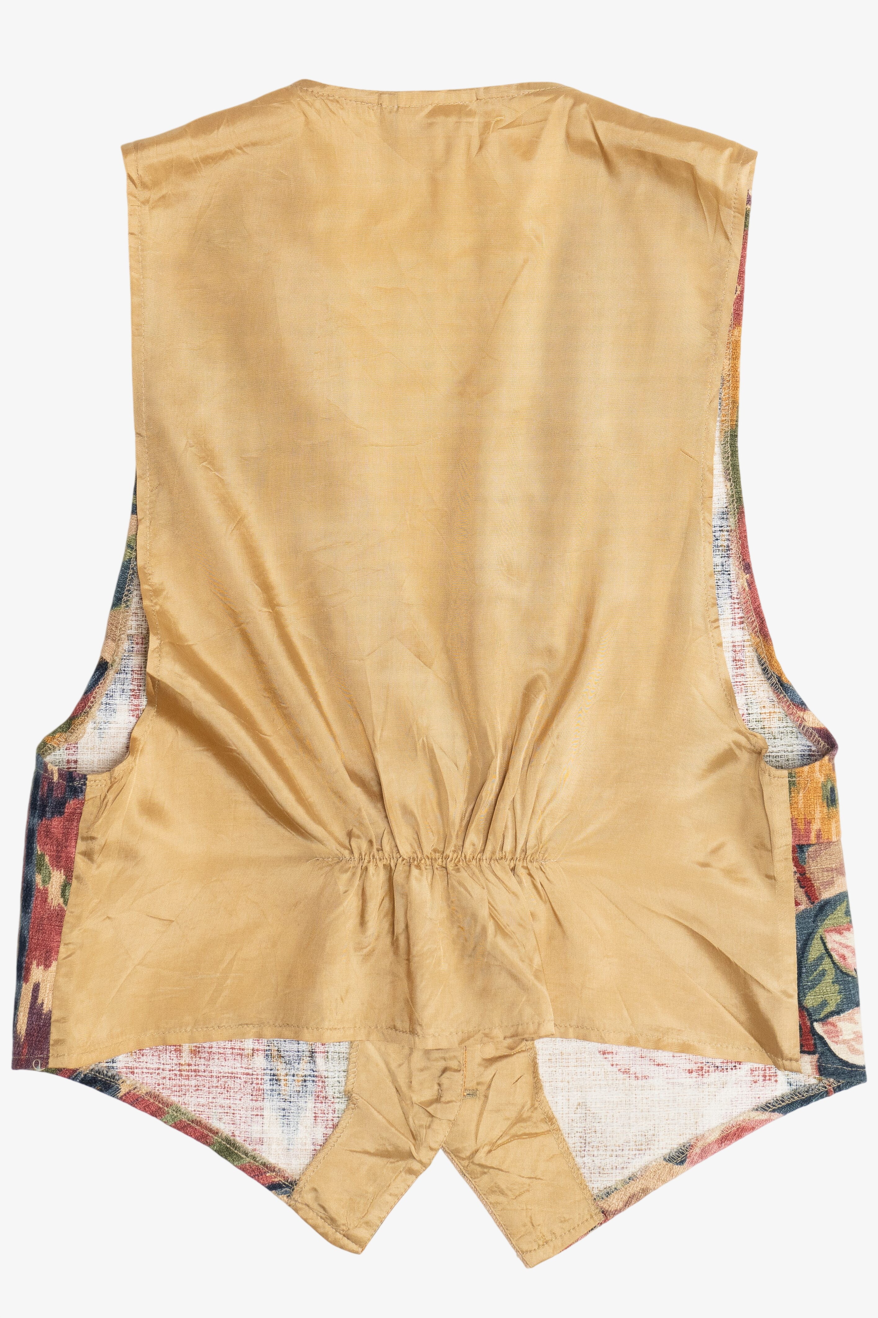 Vintage Patchwork Floral Vest (1990s)