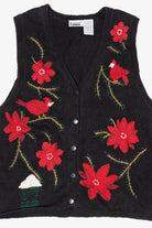 Vintage Flowers And Birds Capacity Vest (1990s)