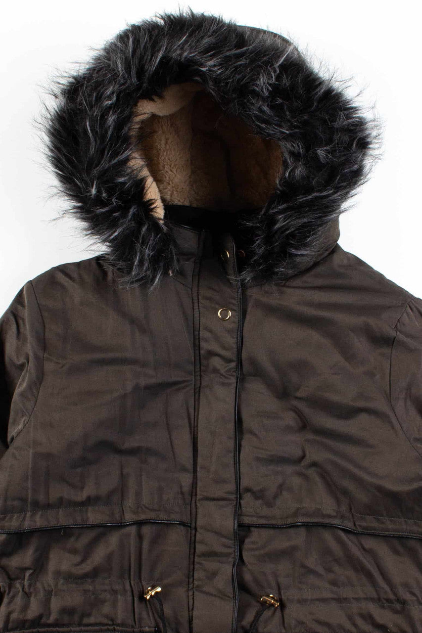 Sherpa Lined Olive Parka
