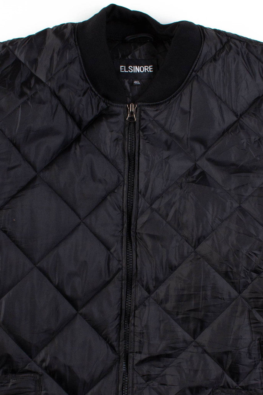 Black Quilted Coat