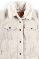 Beige Levi's Corduroy Sherpa Jacket
