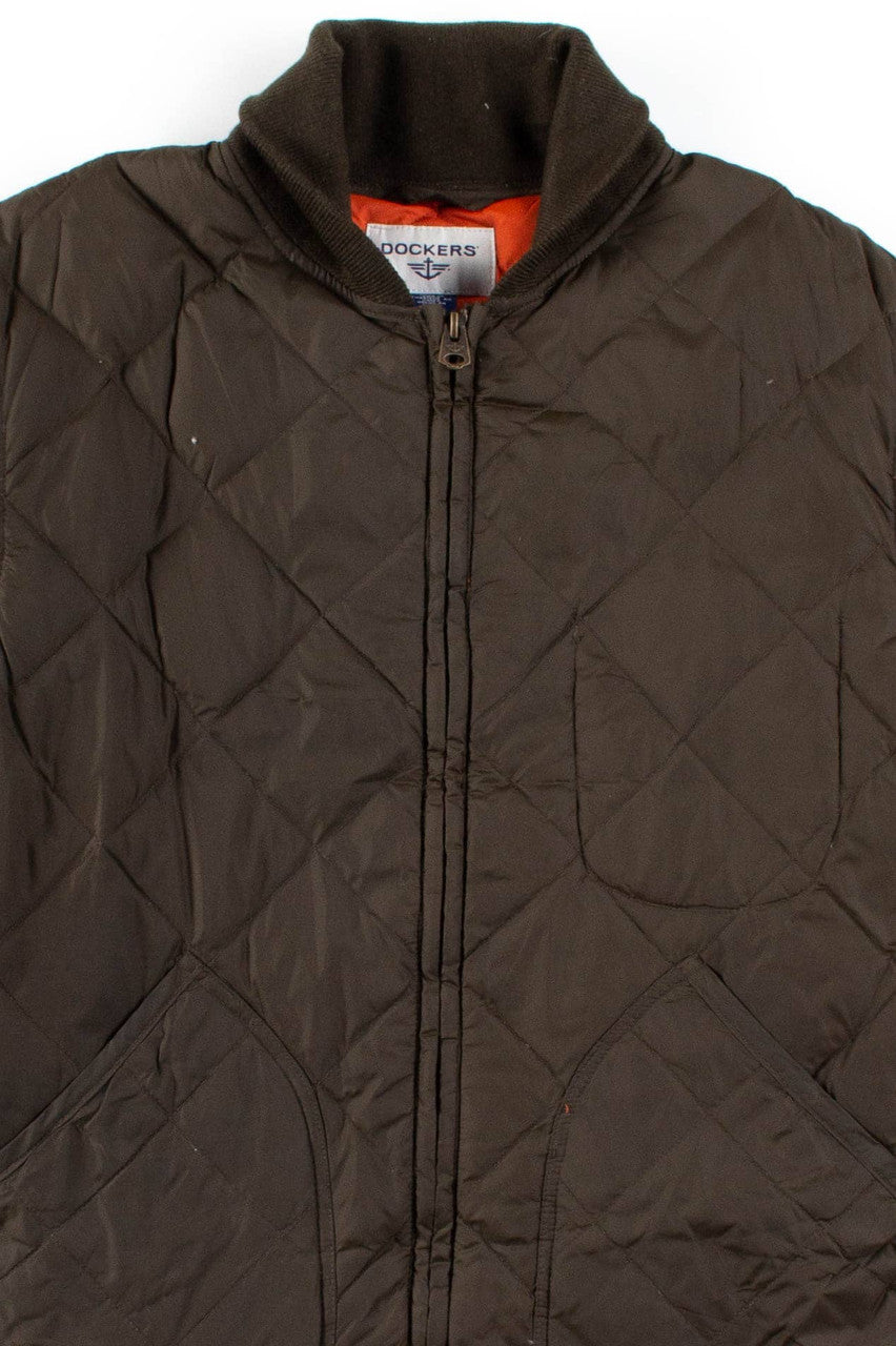 Olive & Orange Quilted Jacket