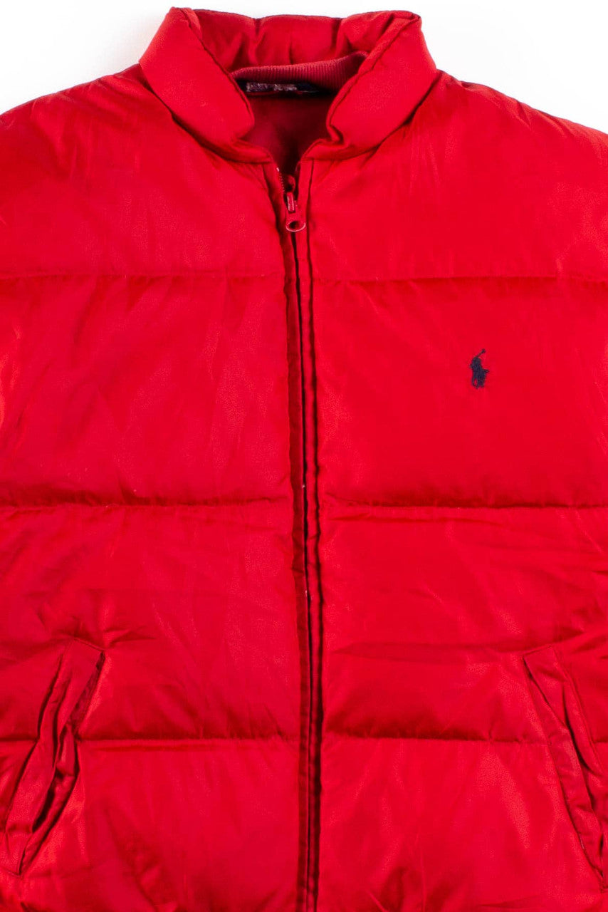 Red Polo Puffer Jacket