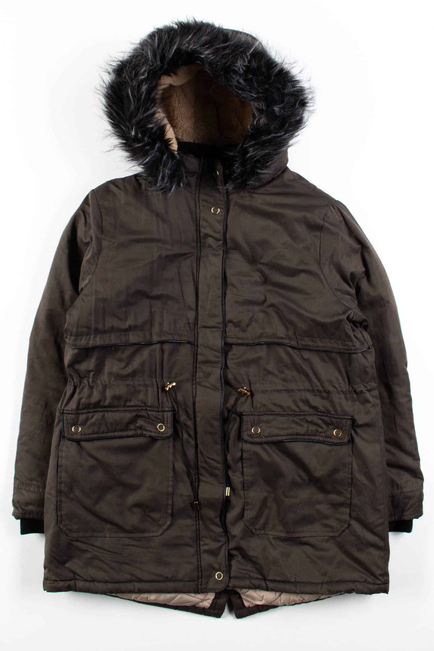 Sherpa Lined Olive Parka