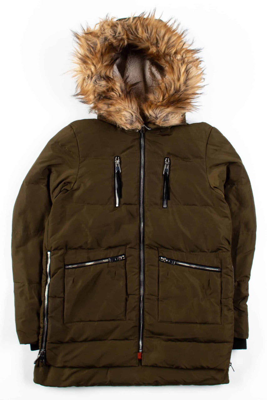 Olive & Orange Parka 1