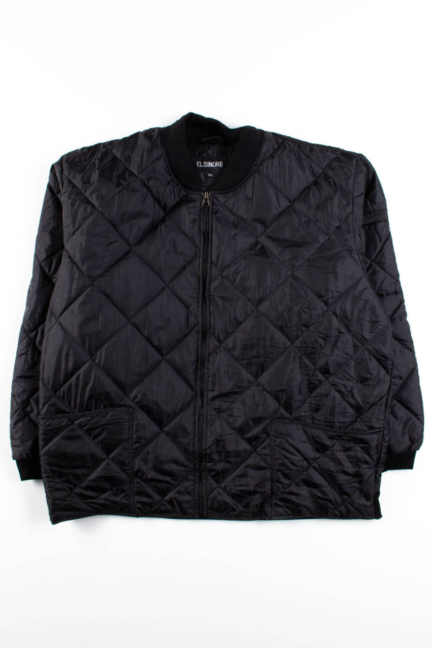 Black Quilted Coat
