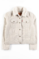 Beige Levi's Corduroy Sherpa Jacket