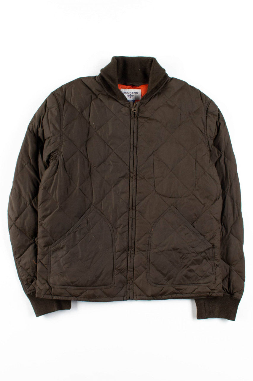 Olive & Orange Quilted Jacket