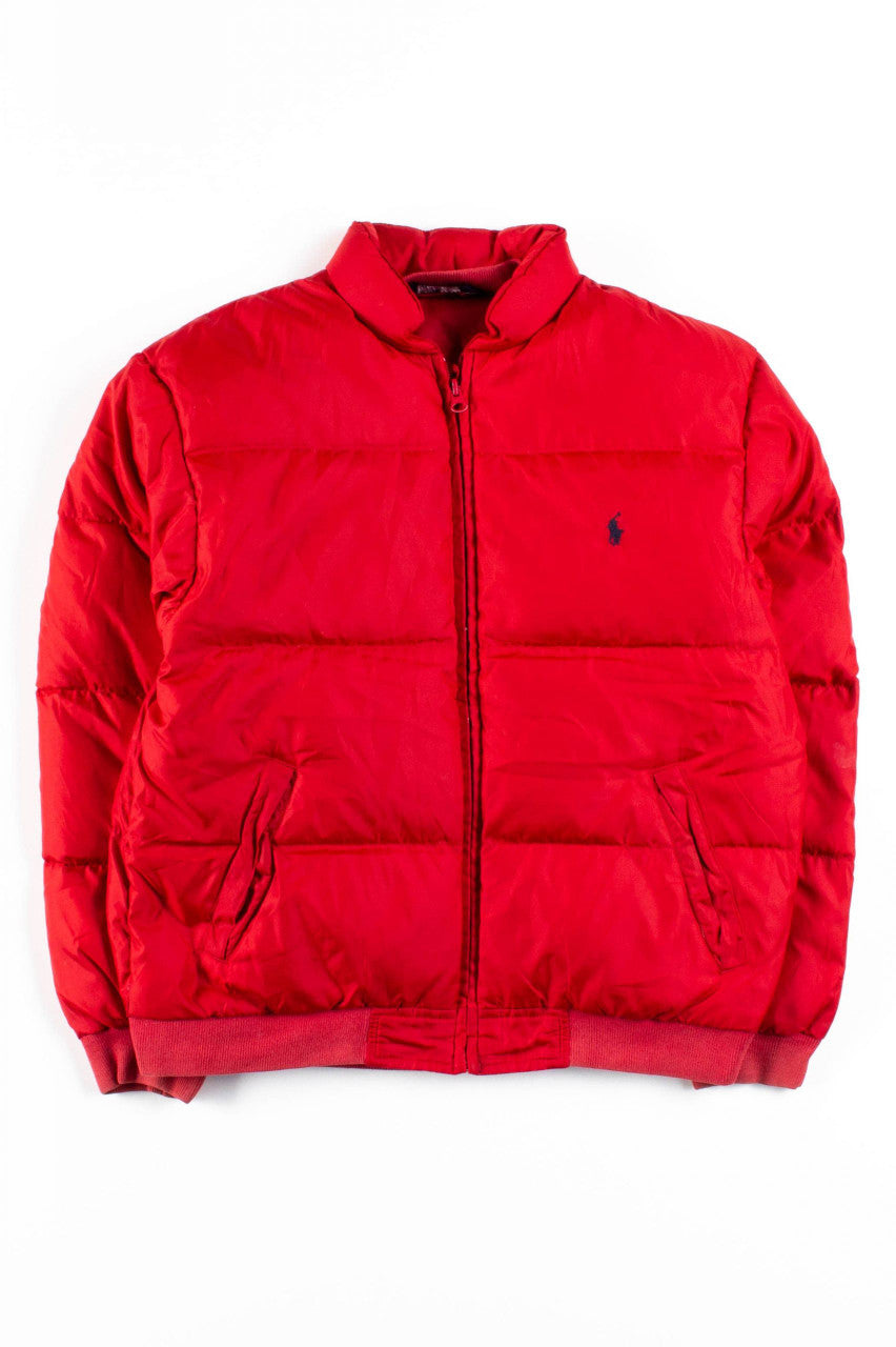Red Polo Puffer Jacket