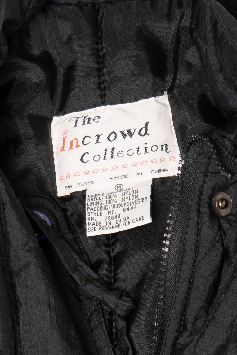 Vintage Black The Incrowd Collection Jacket (1990s)
