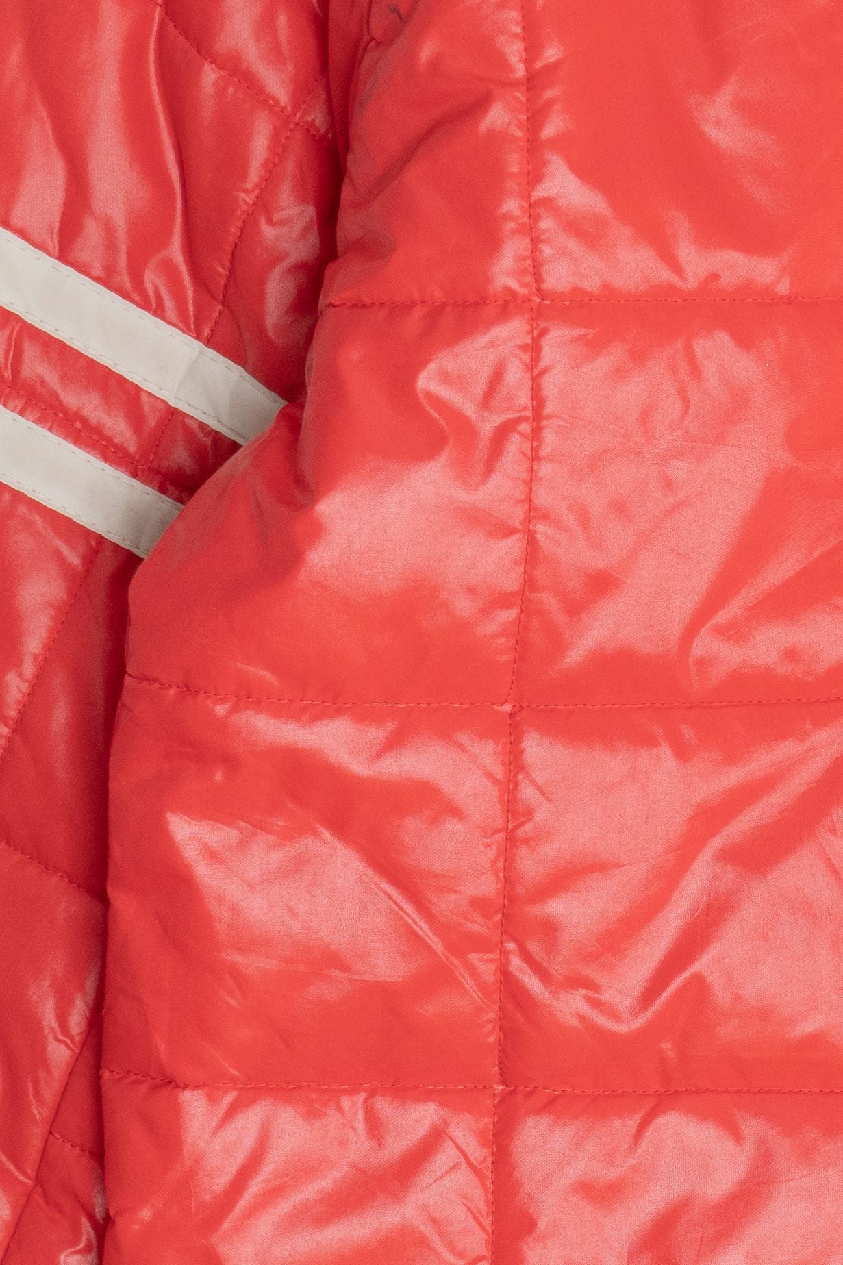 Vintage Long Puffer Ski Coat With "Mary Jane" & Ski Resort Destination Patches (1970s)