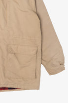 Vintage Khaki American Jac Plaid Lined Hooded Jacket (1980s)