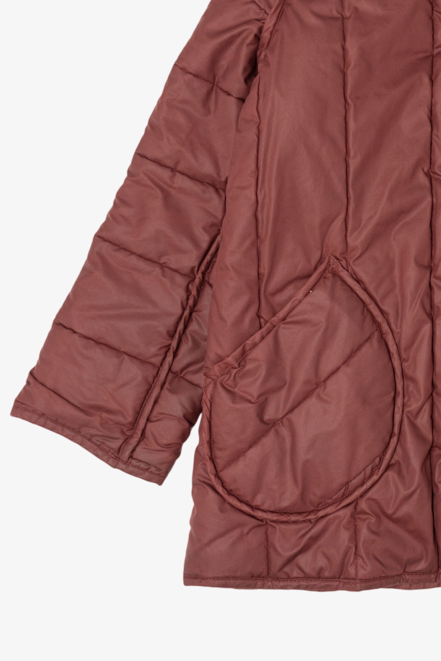 Vintage Mahogany Winter Puffer Jacket (1980s)