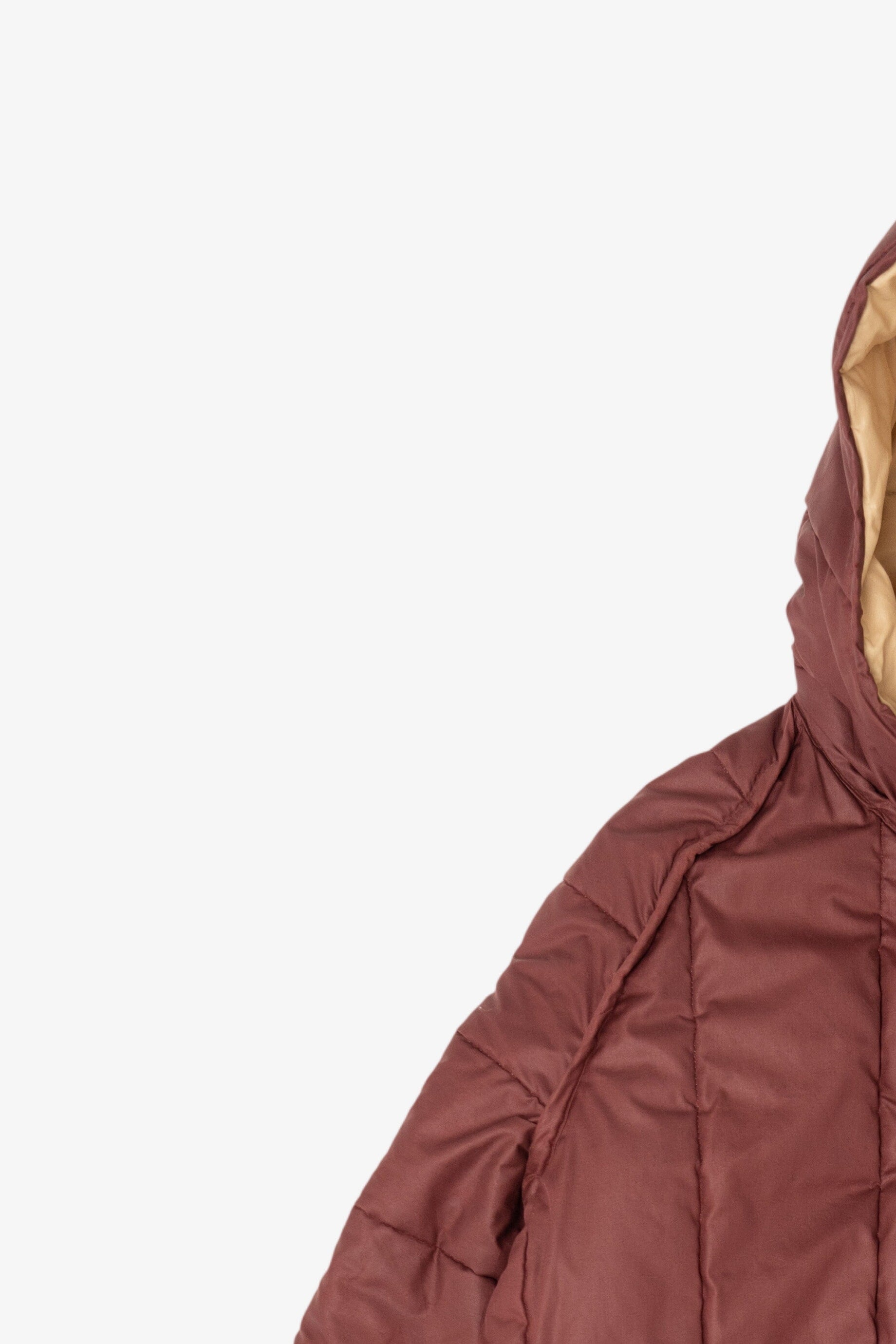 Vintage Mahogany Winter Puffer Jacket (1980s)