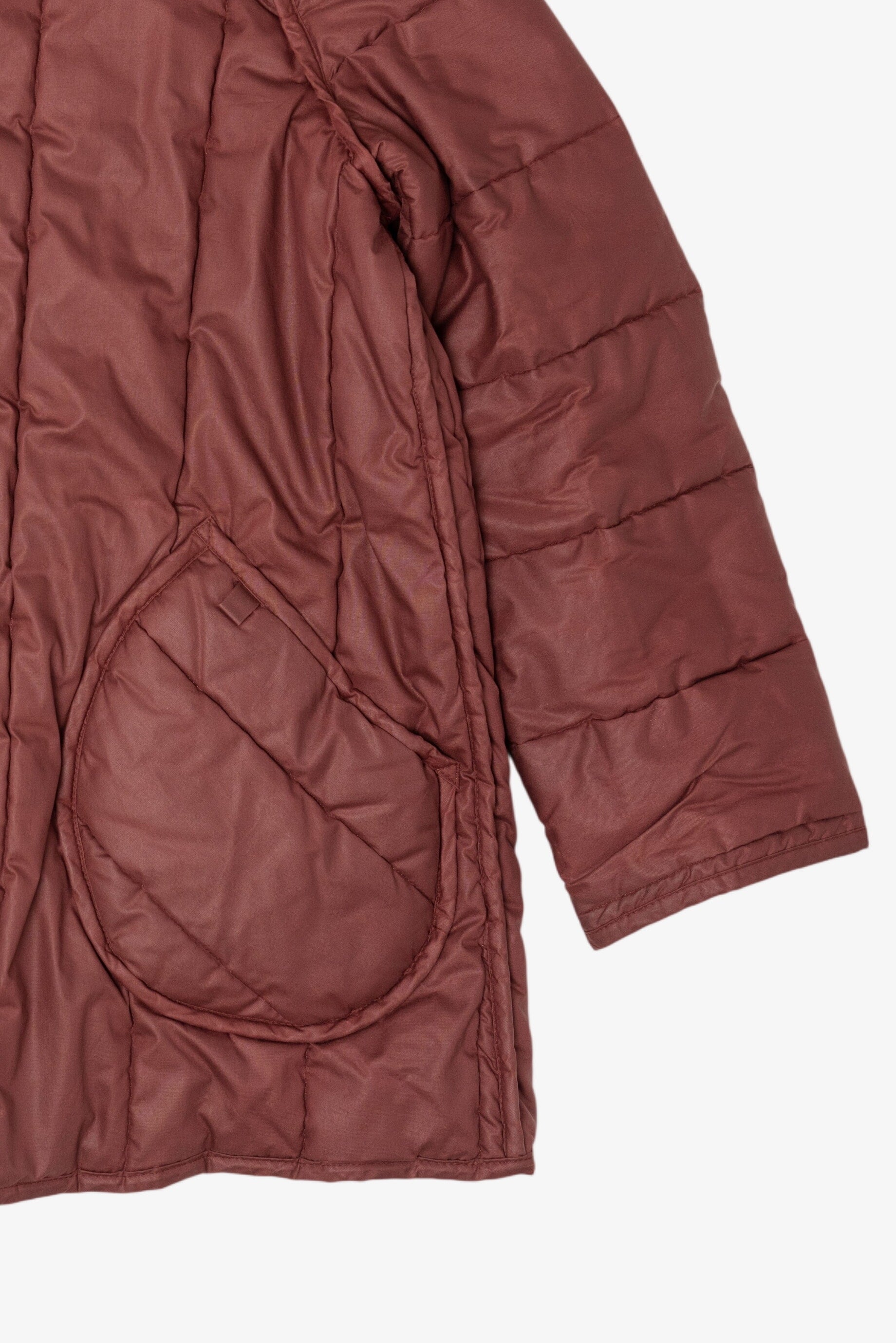 Vintage Mahogany Winter Puffer Jacket (1980s)