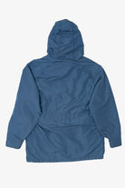 Vintage Blue Woolrich Plaid Lined Winter Coat (1990s)