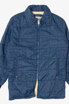 Vintage Blue Weatherguard Quilted Sherpa Lined Jacket (1970s)